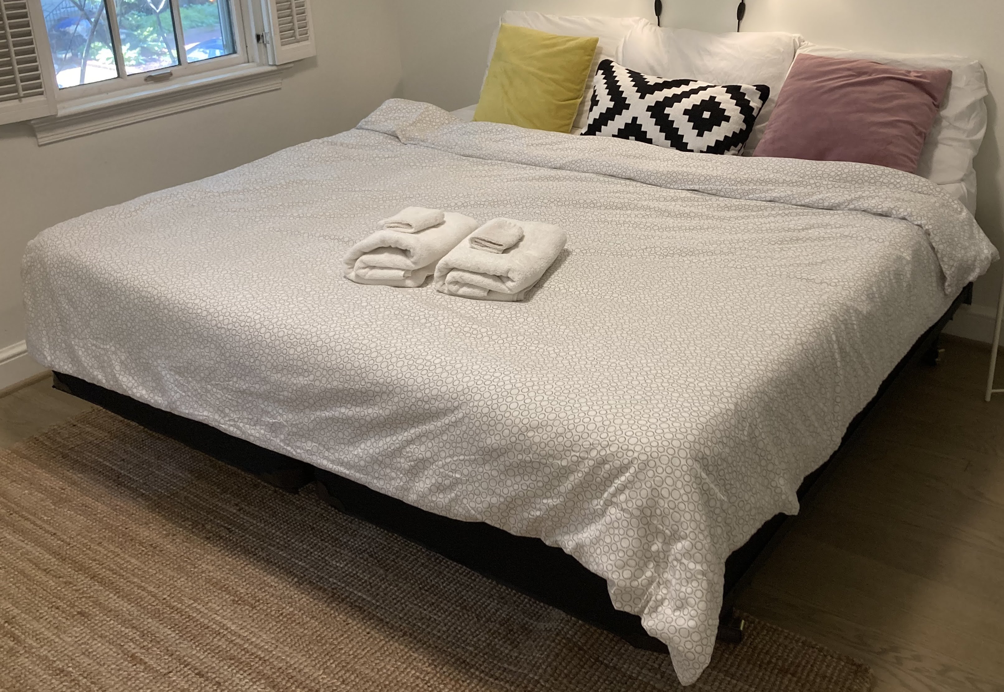 Twin beds converted to a king